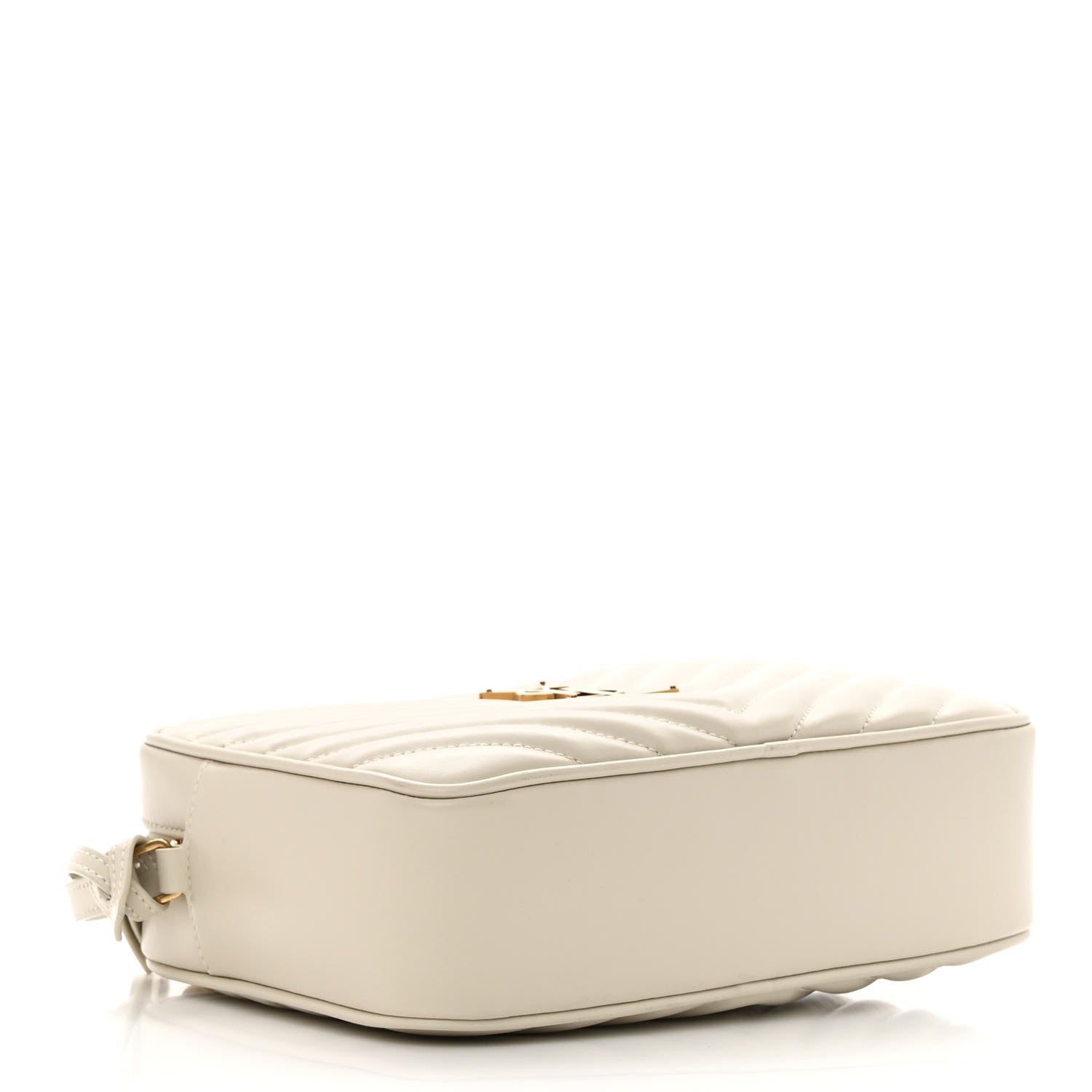 Saint Laurent Calfskin Matelasse Monogram Lou Camera Bag Crema Soft 4 of 13
