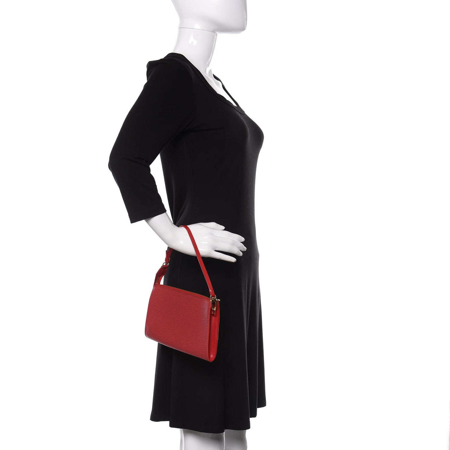 Epi Pochette Accessories 24 Castillan Red
