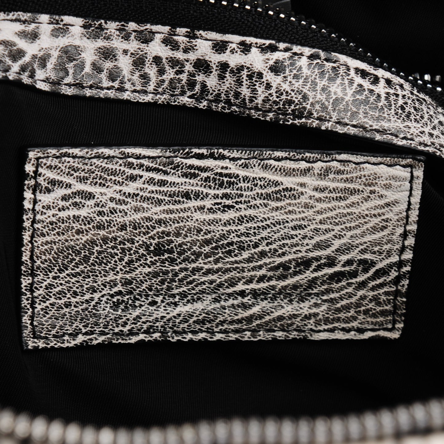 Pebbled Lambskin Rockie Dumbo Silver