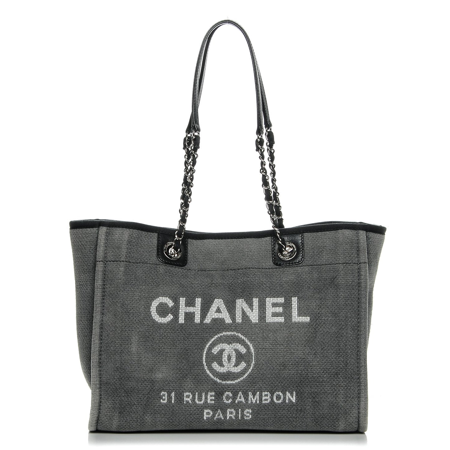 Canvas Small Deauville Tote Grey