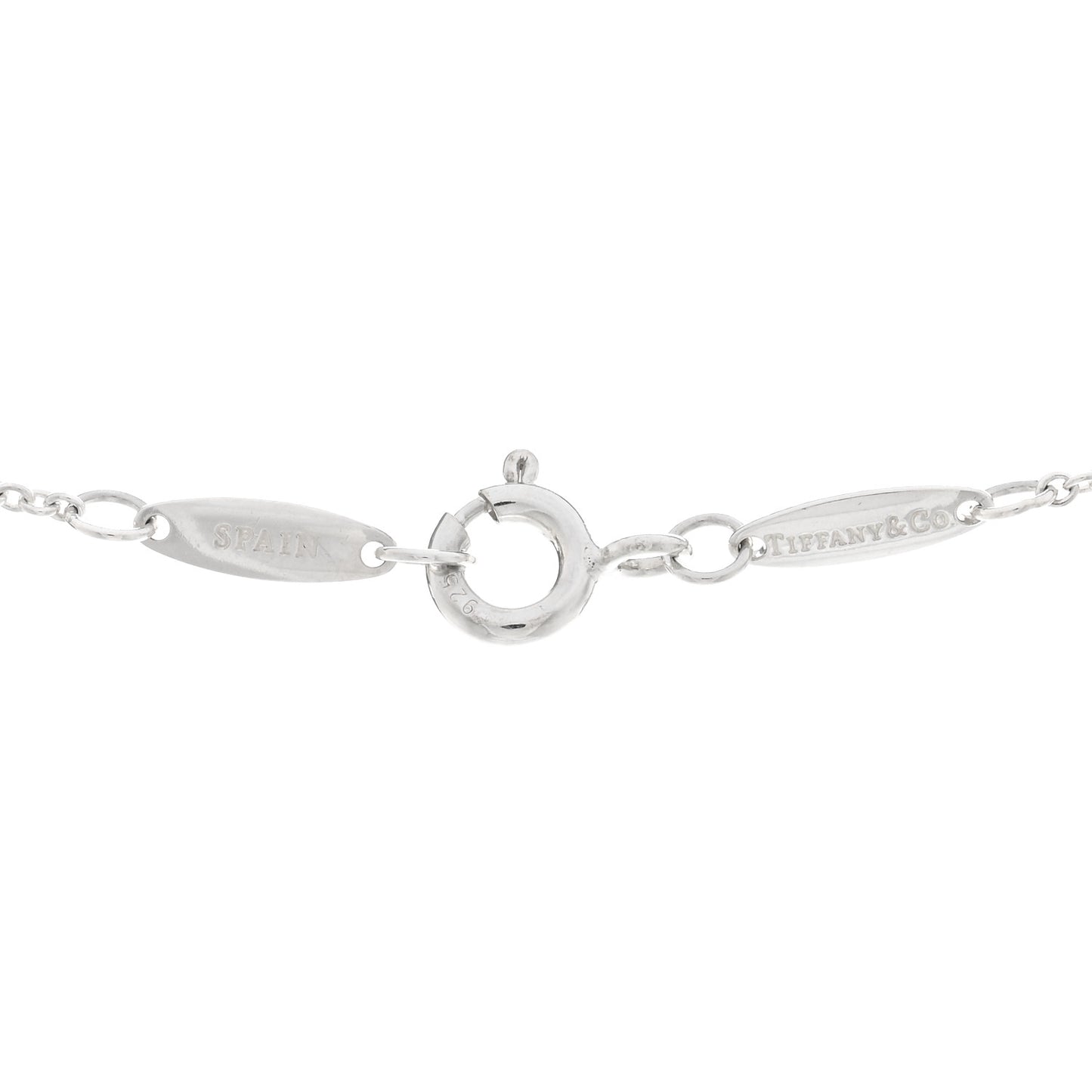 Sterling Silver Diamond .05ct Elsa Peretti Diamonds by the Yard Pendant Necklace