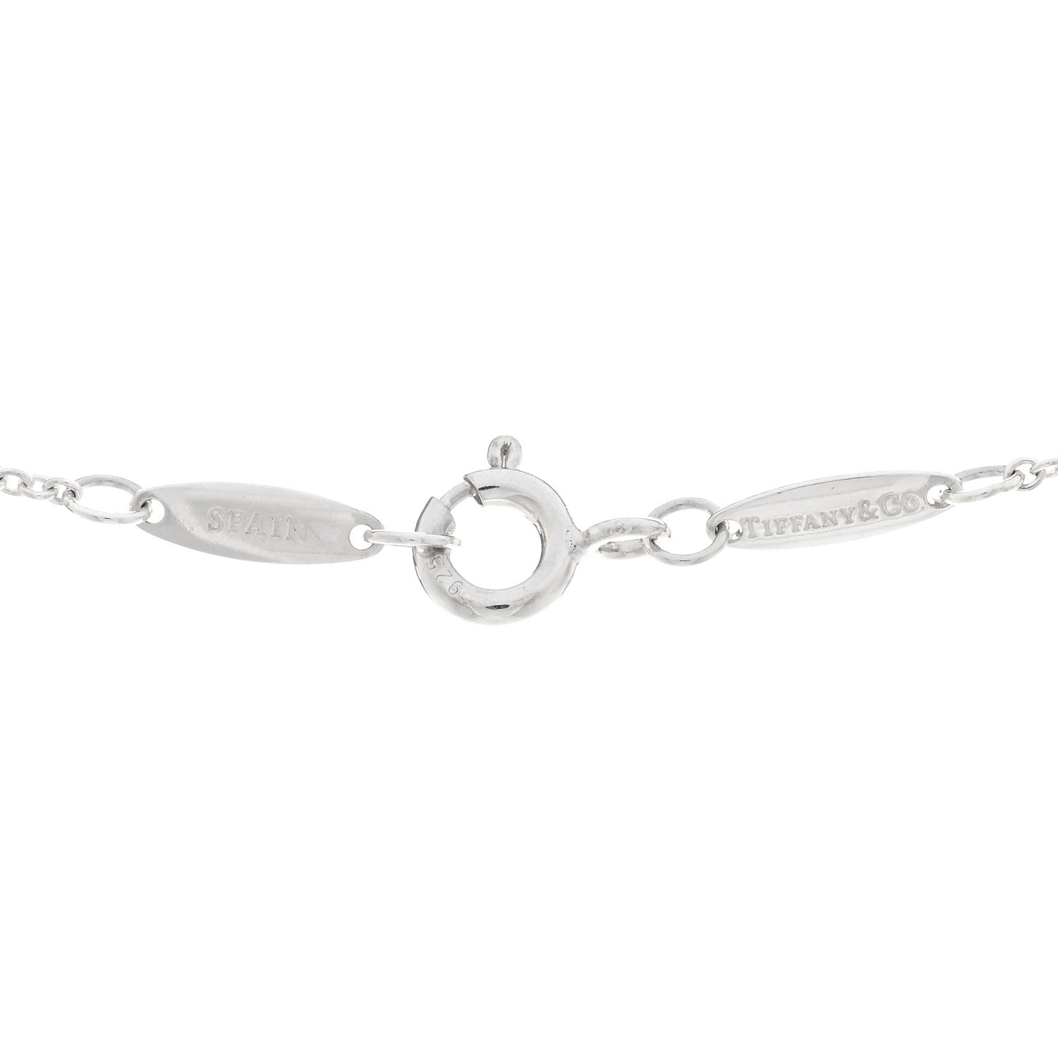 Tiffany Sterling Silver Diamond .05ct Elsa Peretti Diamonds by the Yard Pendant Necklace 4 of 4