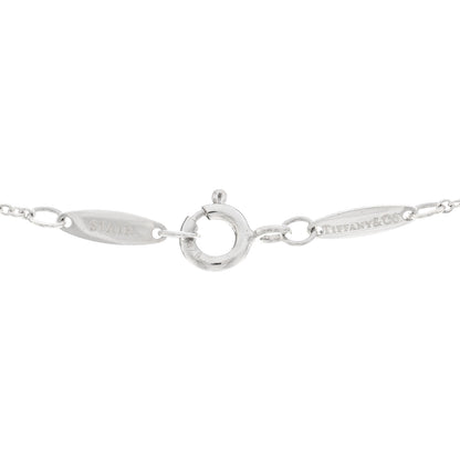 Tiffany Sterling Silver Diamond .05ct Elsa Peretti Diamonds by the Yard Pendant Necklace 4 of 4