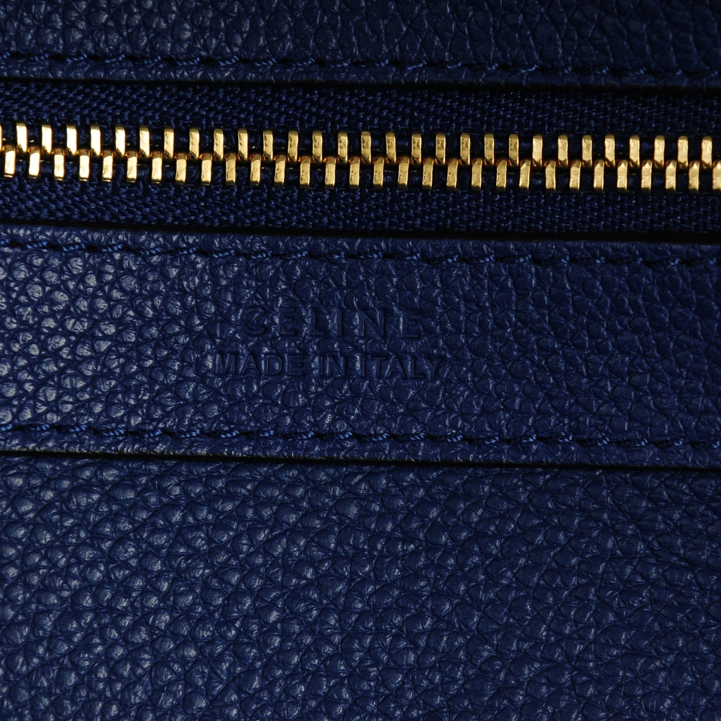 Soft Grained Calfskin Medium Belt Cabas Phantom Indigo