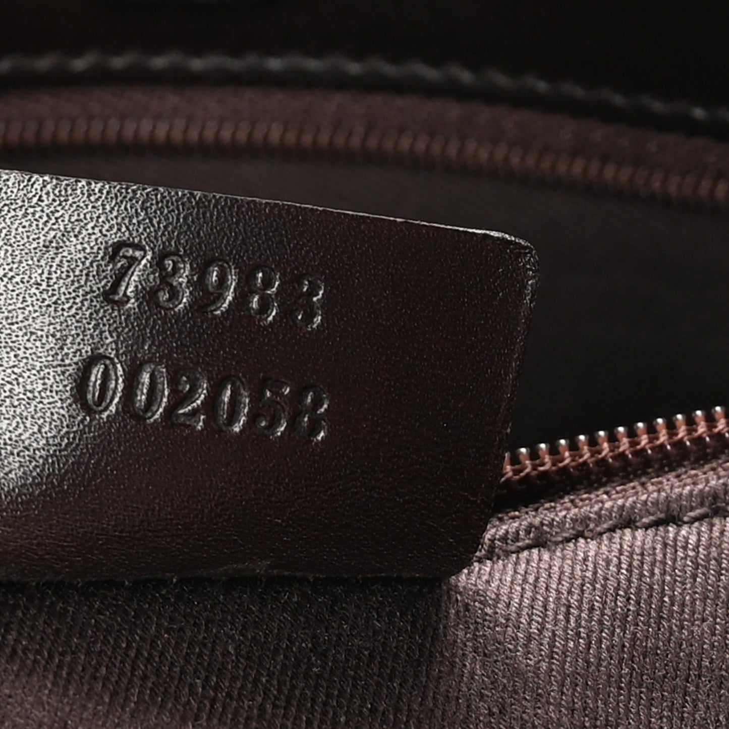 Denim Monogram Tote Dark Brown