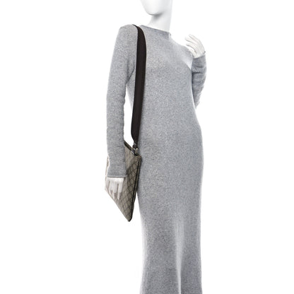 Gucci GG Supreme Monogram Medium Flat Messenger Bag Dark Brown 2 of 12