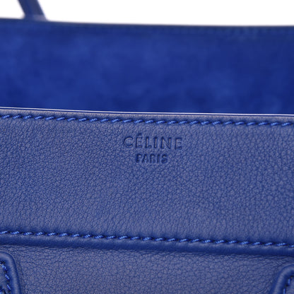Celine Supple Calfskin Medium Phantom Luggage Royal Blue 6 of 9