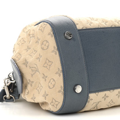 Louis Vuitton Monogram Denim Speedy Round GM Blue 9 of 12