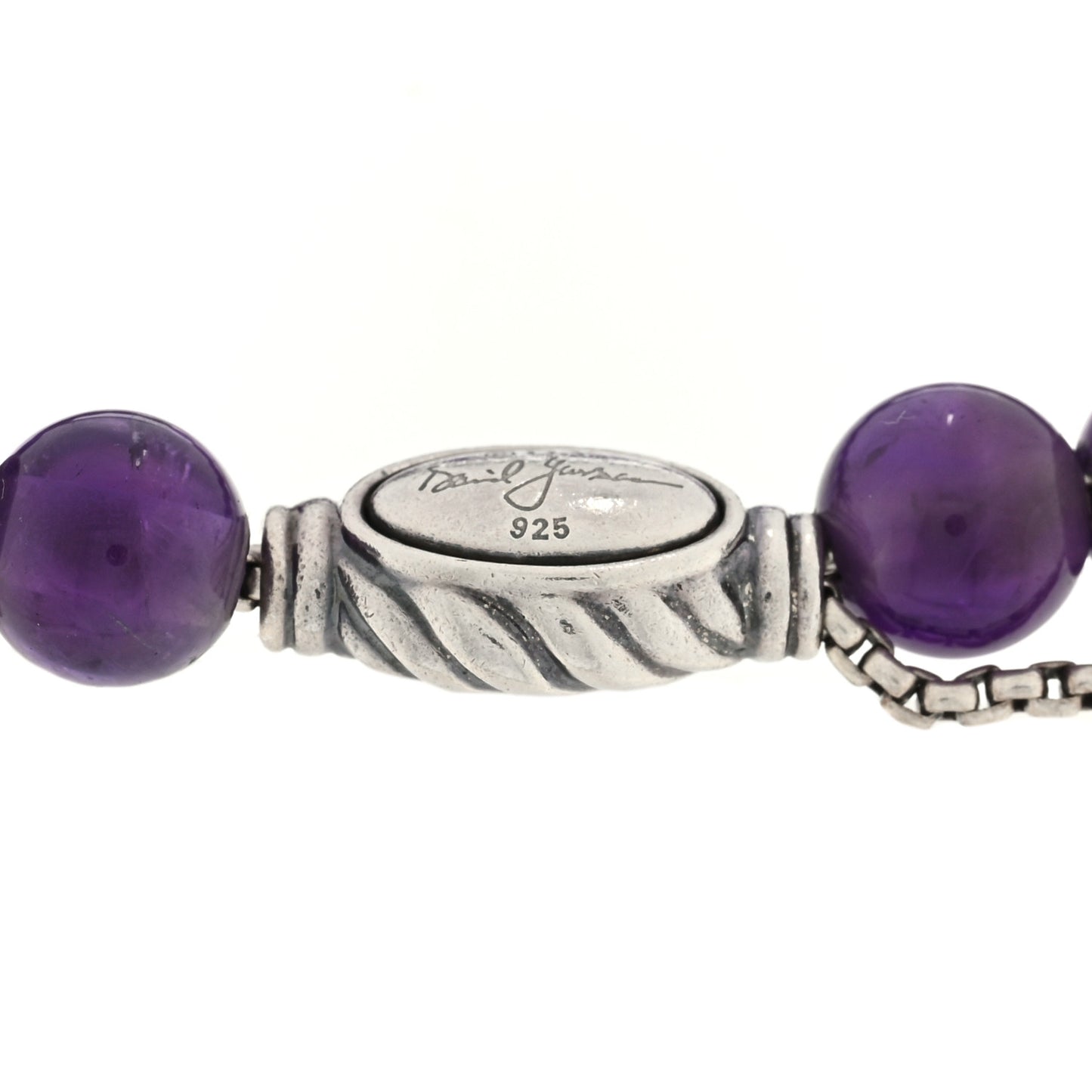 Sterling Silver Amethyst 8mm Spiritual Beads Bracelet