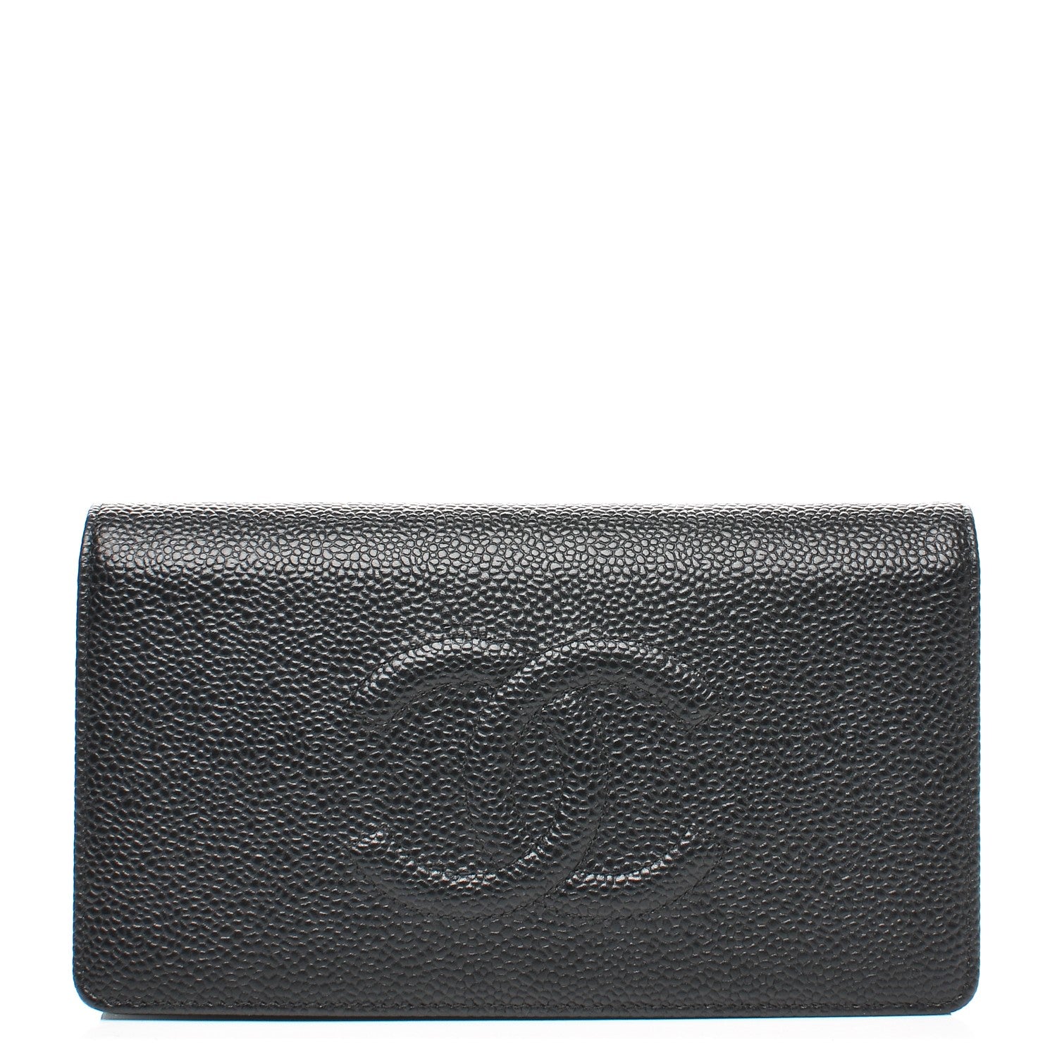 Chanel Caviar Timeless CC Yen Wallet Black 1 of 9