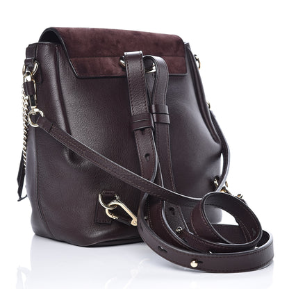 Chloe Suede Calfskin Small Faye Backpack Carbon Brown 3 of 12