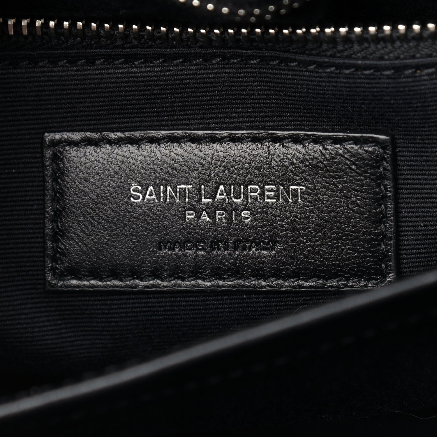 Saint Laurent Calfskin Y Quilted Monogram Toy Loulou Crossbody Bag Black 6 of 11