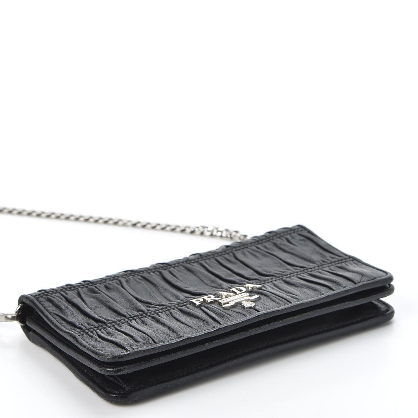 Nappa Gaufre Wallet On Chain Black