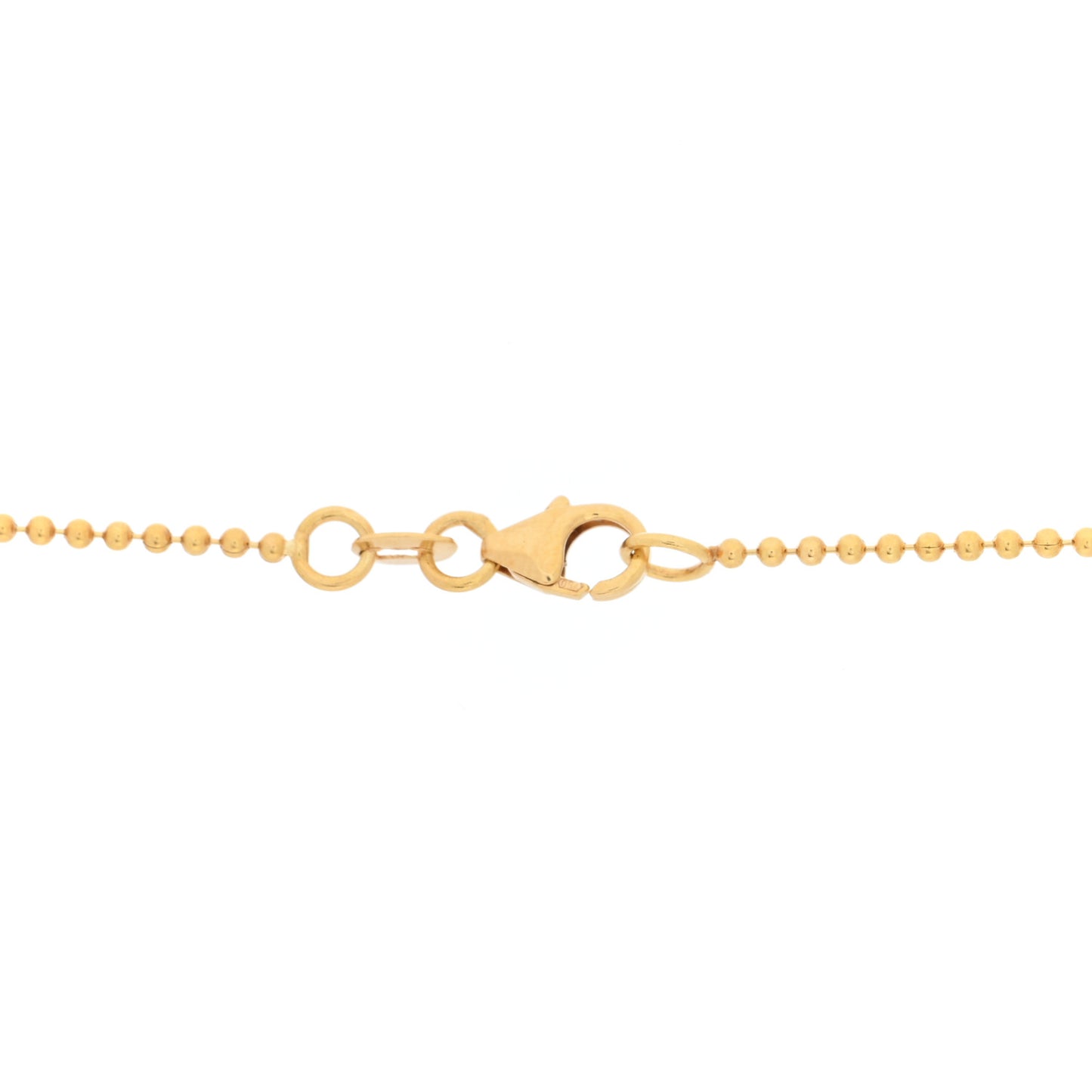 18K Yellow Gold Enamel Chocolate Bar Necklace Multicolor