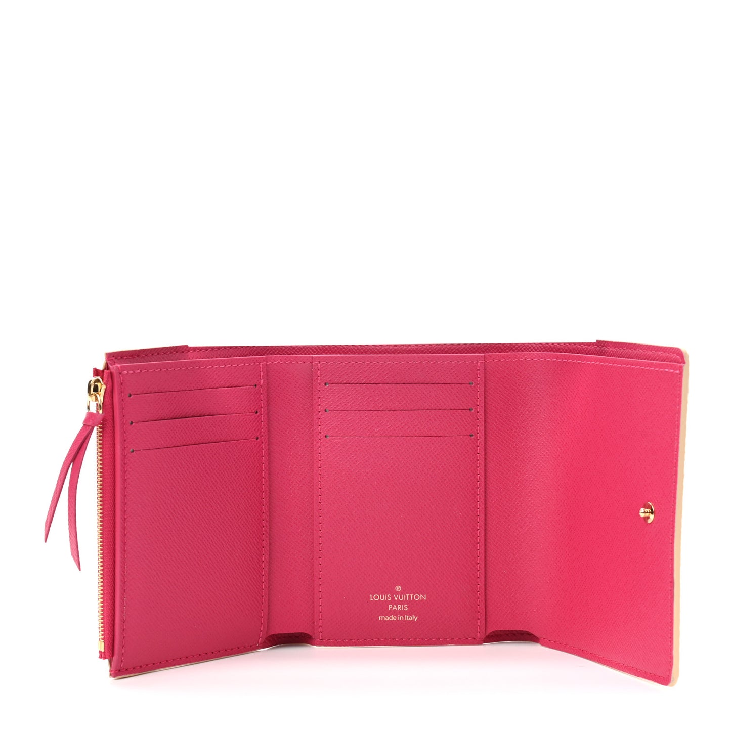 Damier Azur 2021 Christmas Animation Hollywood Victorine Wallet Fuchsia