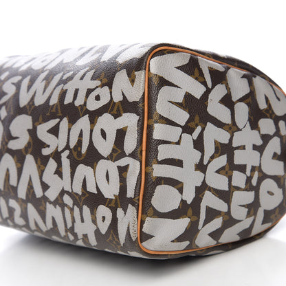 Louis Vuitton Monogram Graffiti Speedy 30 Silver 12 of 12