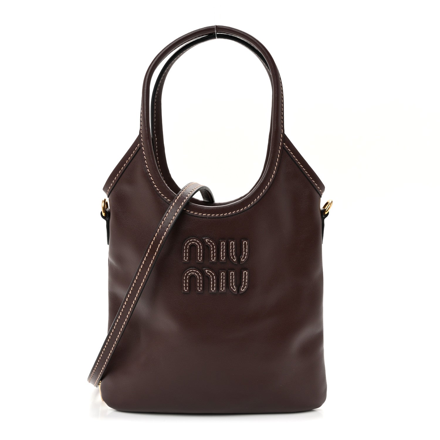 Miu Miu Soft Calf Softy Mini Ivy Tote Radica 1 of 9