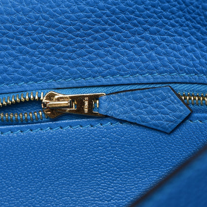 Hermes Togo Kelly Retourne 28 Bleu Zanzibar 10 of 36