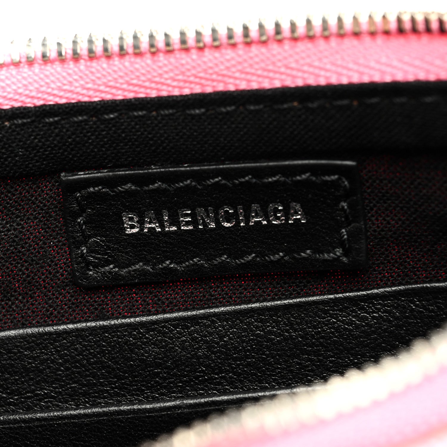 Balenciaga Washed Denim BB Monogram Le Cagole Mini Purse With Chain Pink 6 of 9