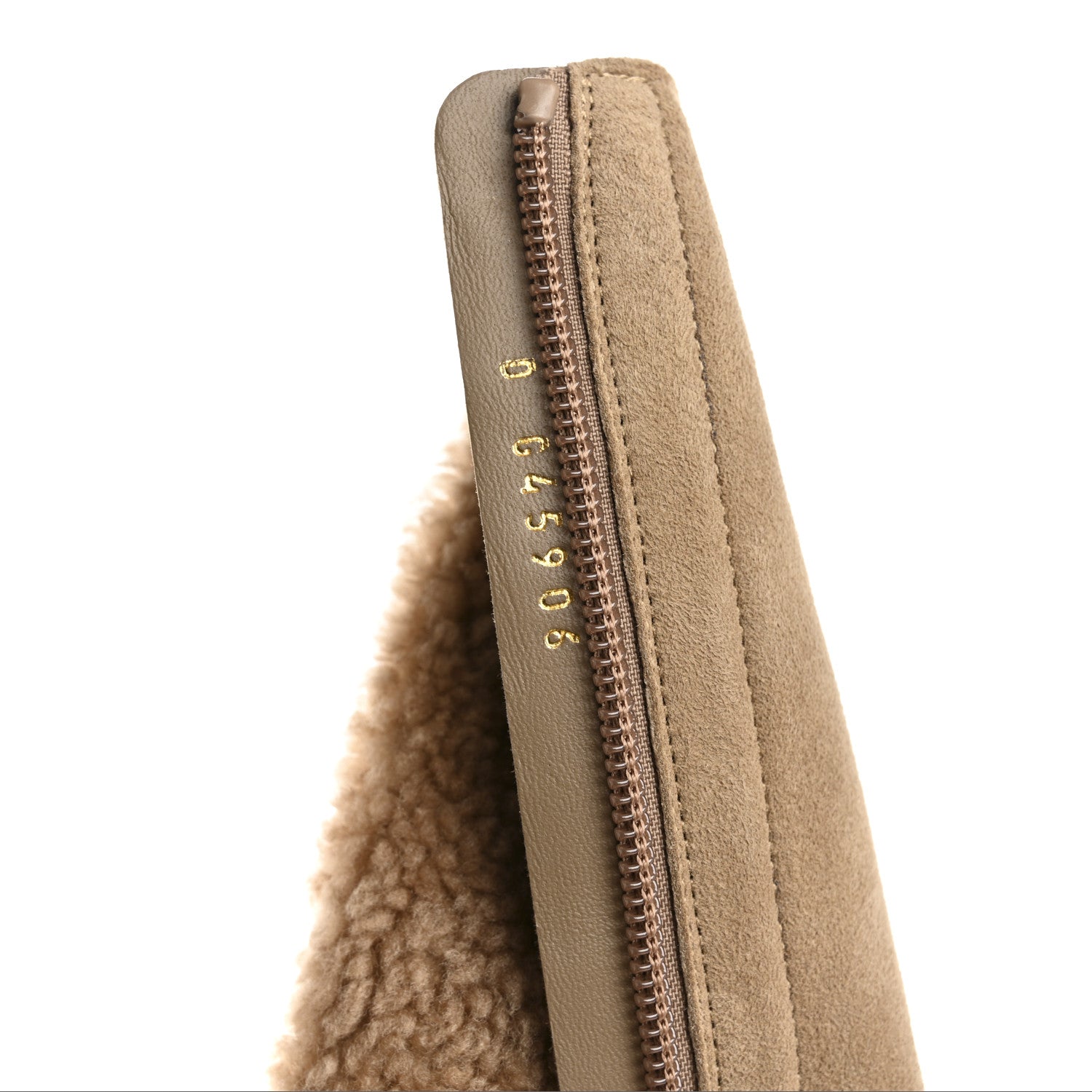 Chanel Suede Lambskin Shiny Calfskin Sherpa CC High Boots 38.5 Light Beige Black 8 of 11