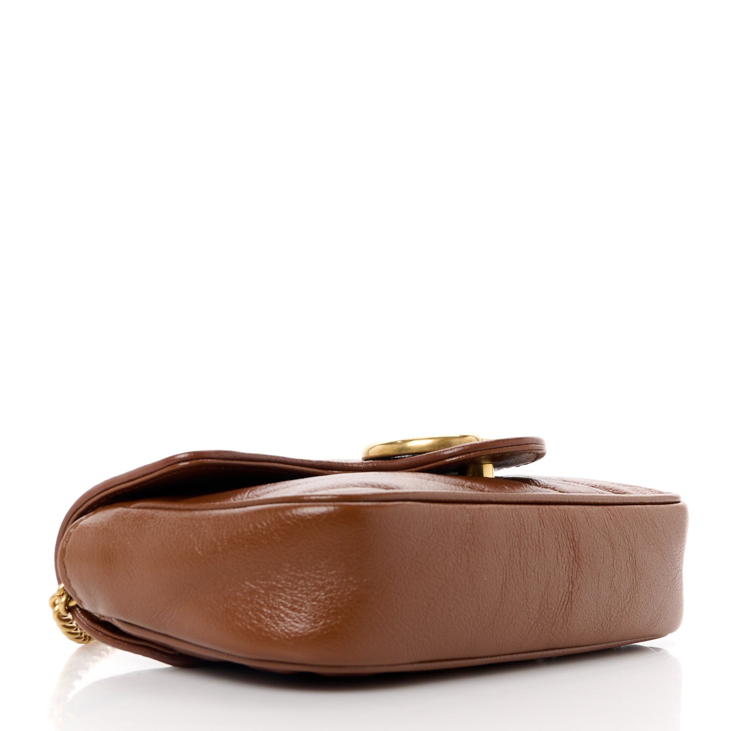 Calfskin Matelasse Diagonal Super Mini GG Marmont Shoulder Bag Cuir