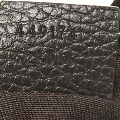 Gucci Monogram Dollar Calfskin Belt Bag Beige Ebony Testa di Moro Marrone Scuro 7 of 12