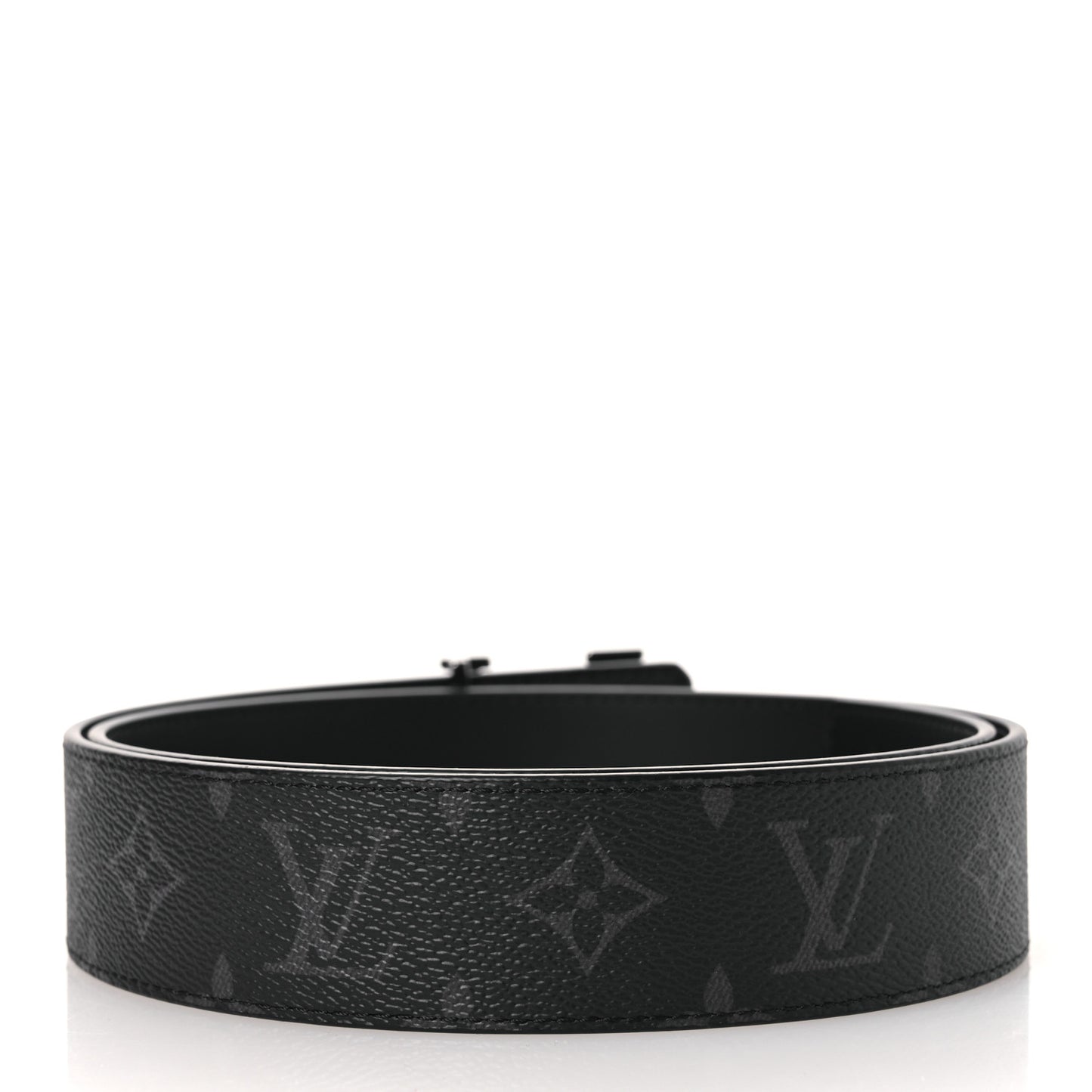 Monogram Eclipse Taigarama 40mm LV Initiales Reversible Belt 85 34 Black