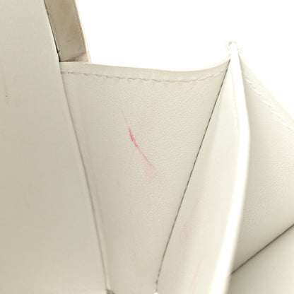 Chanel Patent Goatskin Quilted Make-Up Box Clutch With Chain White 14 of 18