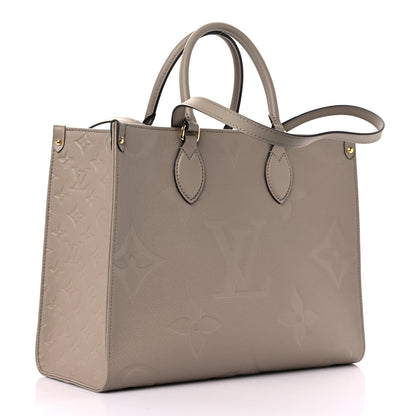 Louis Vuitton Empreinte Monogram Giant Onthego MM Tourterelle 3 of 8