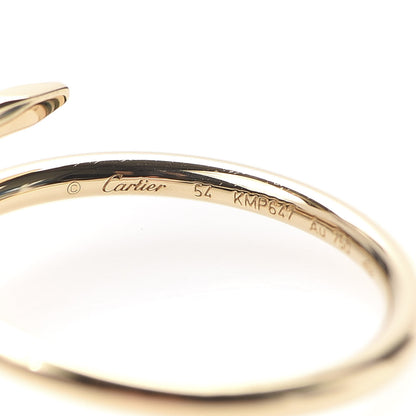 Cartier 18K Yellow Gold Small Juste Un Clou Ring 54 6.75 4 of 7