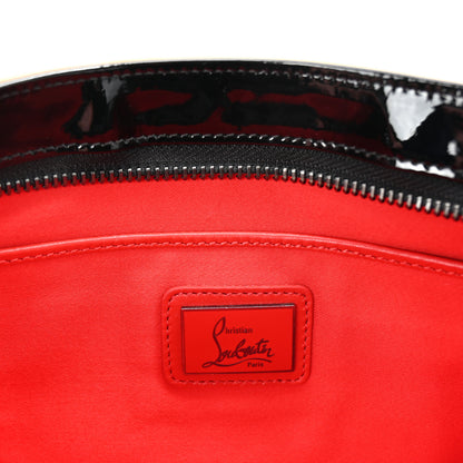 Christian Louboutin Patent Degrade Loubiposh Spiked Clutch Nude Black 6 of 9