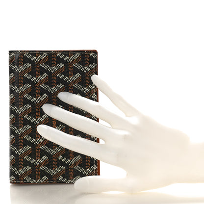 Goyard Goyardine Grenelle Passport Wallet Black Gold 2 of 9
