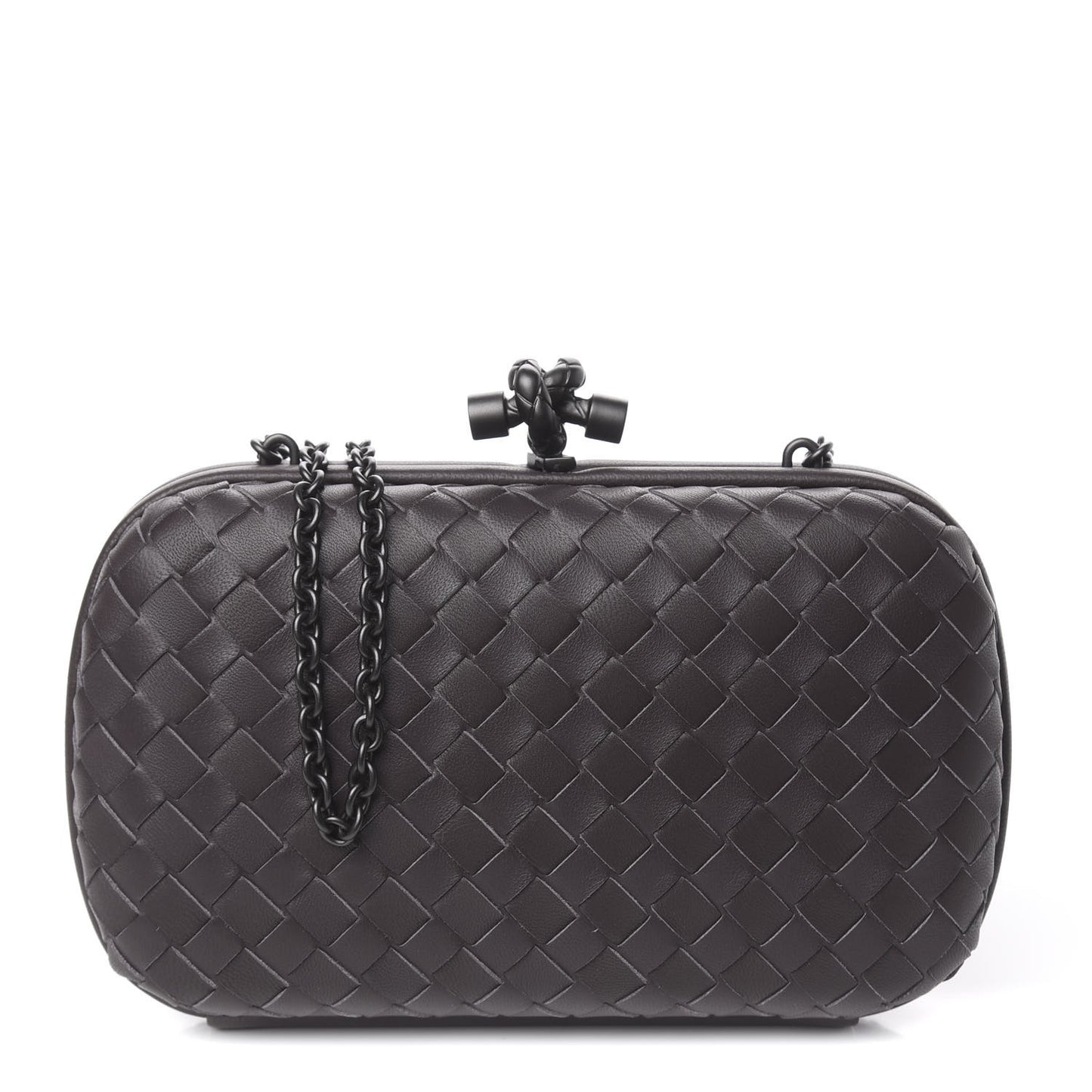 Nappa Intrecciato Chain Knot Clutch Quetsche