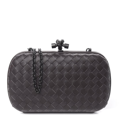Bottega Veneta Nappa Intrecciato Chain Knot Clutch Quetsche 1 of 10