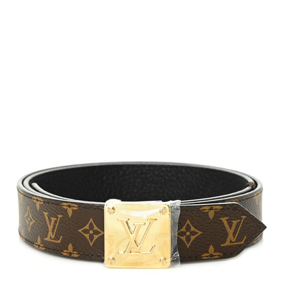 Louis Vuitton Monogram Dauphine 25mm Reversible Belt 85 34 Cream 1 of 4