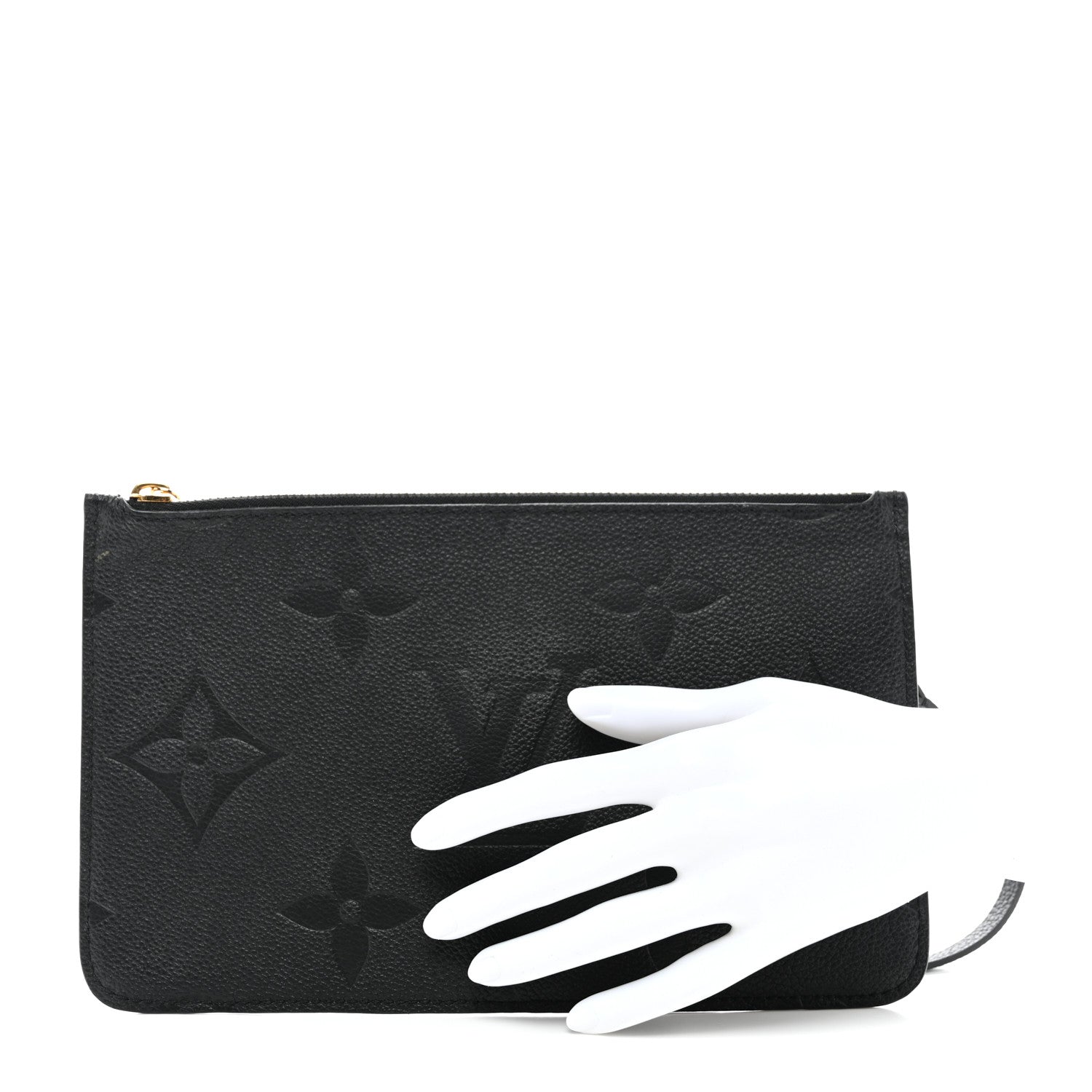 Louis Vuitton Empreinte Monogram Giant Neverfull MM Pochette Black 2 of 7