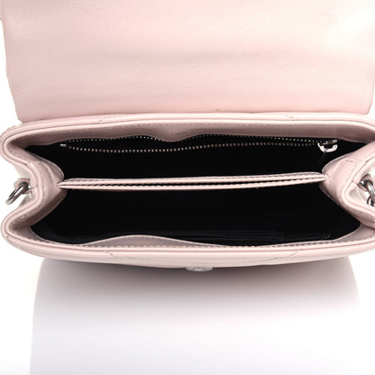 Saint Laurent Calfskin Y Quilted Monogram Toy Loulou Crossbody Bag Marble Pink 5 of 14