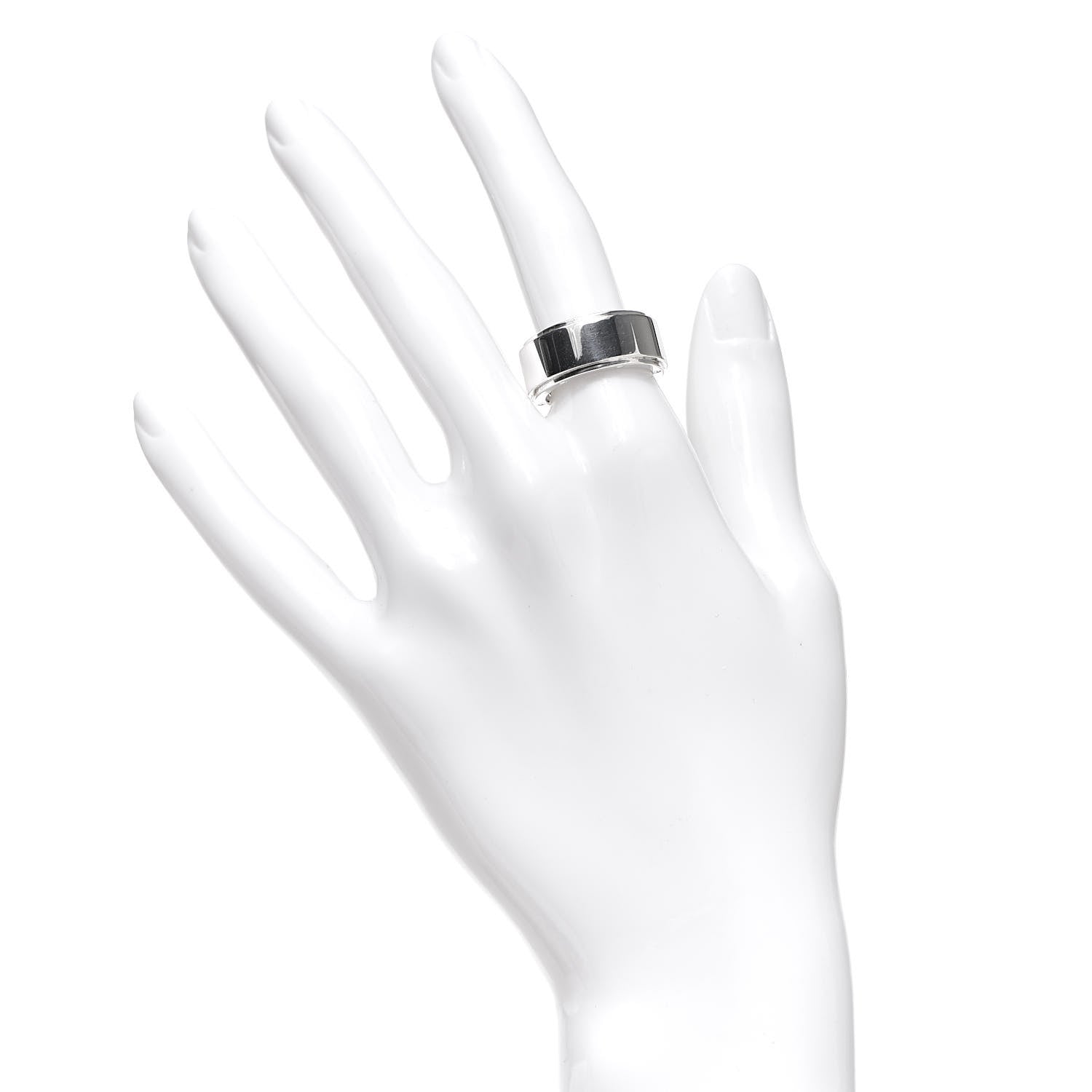 Tiffany Sterling Silver 9mm Metropolis Screw Band Ring 53 6.25 2 of 5