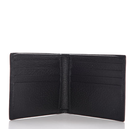 Gucci Calfskin Boar Effect GG Marmont Bi-Fold Wallet Black 5 of 8