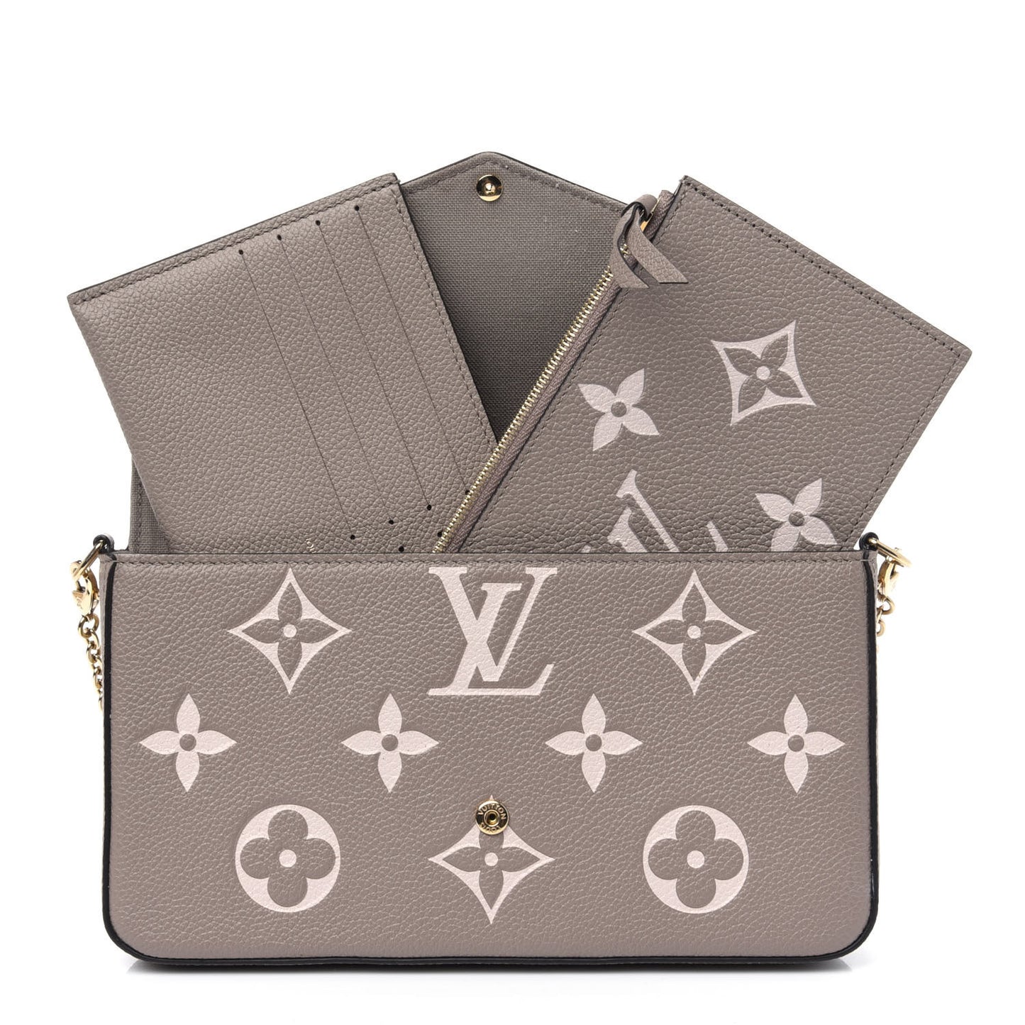 Empreinte Monogram Giant Felicie Pochette Tourterelle Creme