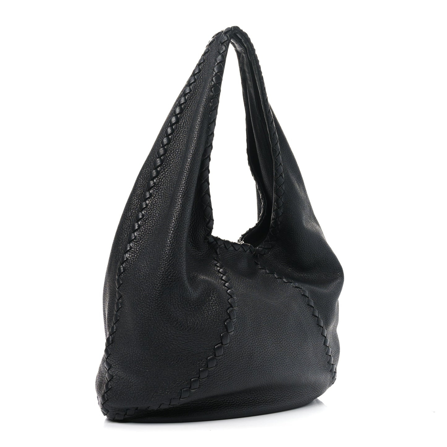 Cervo Deerskin Large Hobo Black