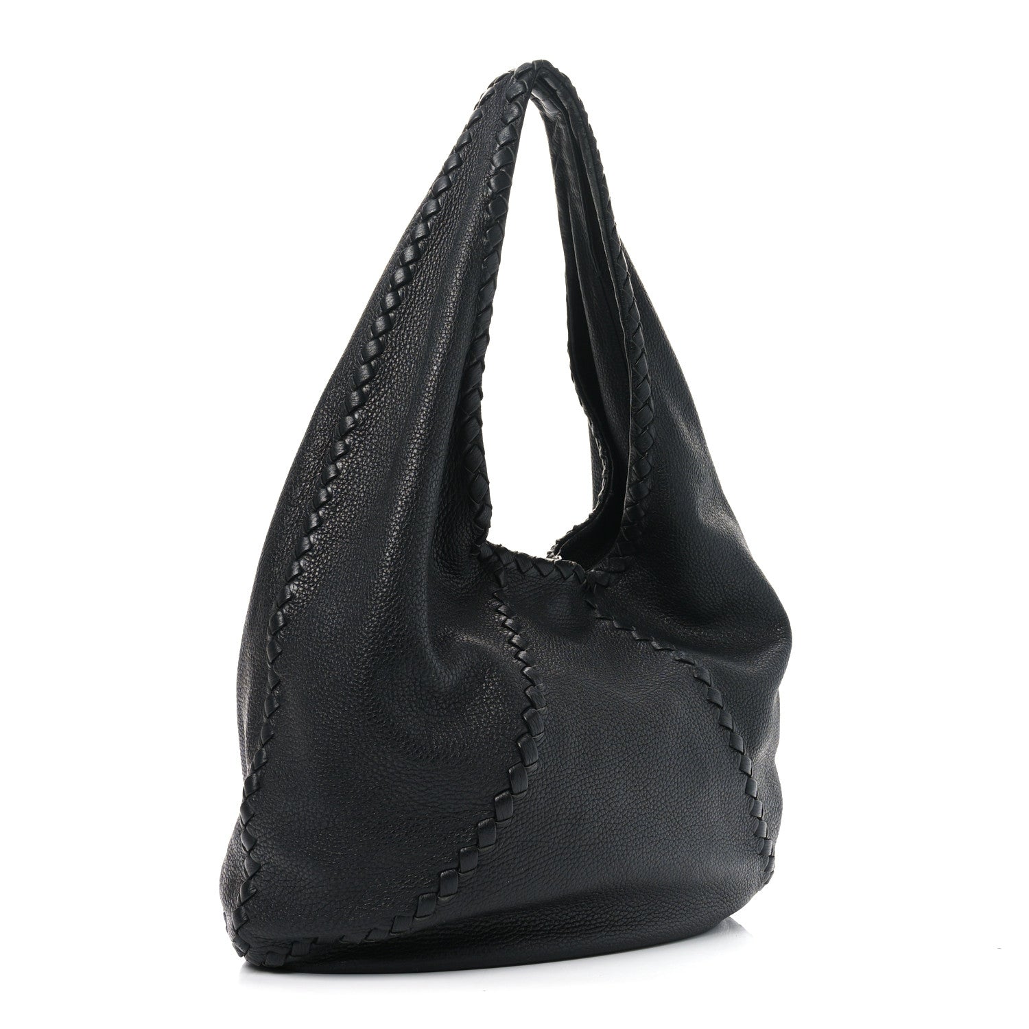 Bottega Veneta Cervo Deerskin Large Hobo Black 3 of 12