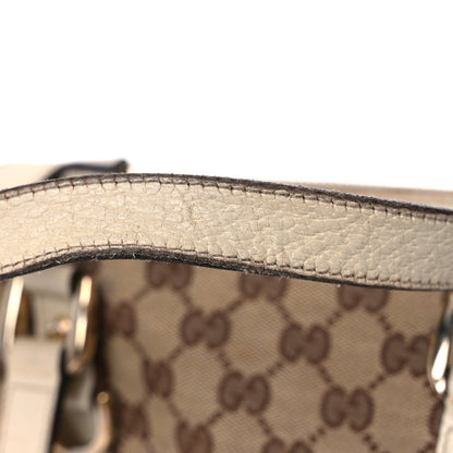 Gucci Monogram Small Abbey Tote Off White 38 of 41