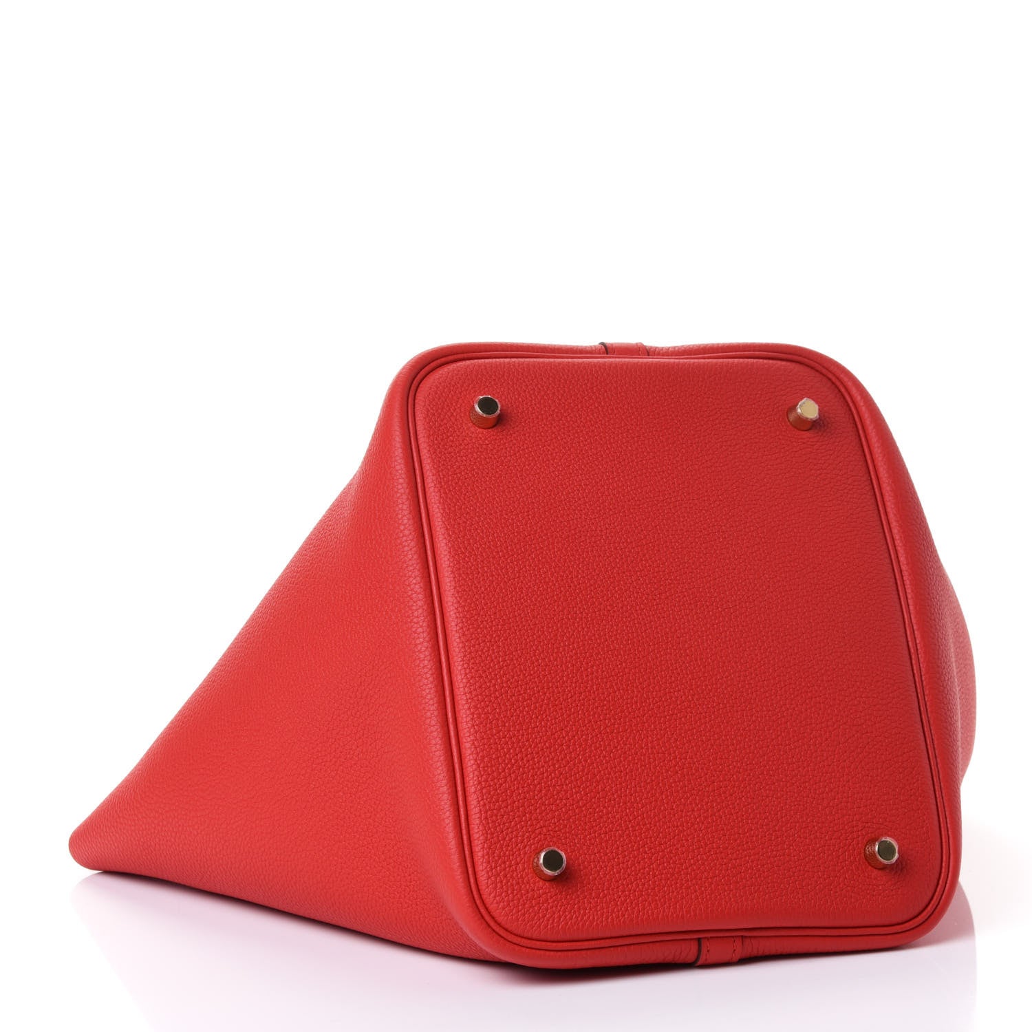 Hermes Taurillon Clemence Picotin Lock 22 MM Rouge Tomate 3 of 4
