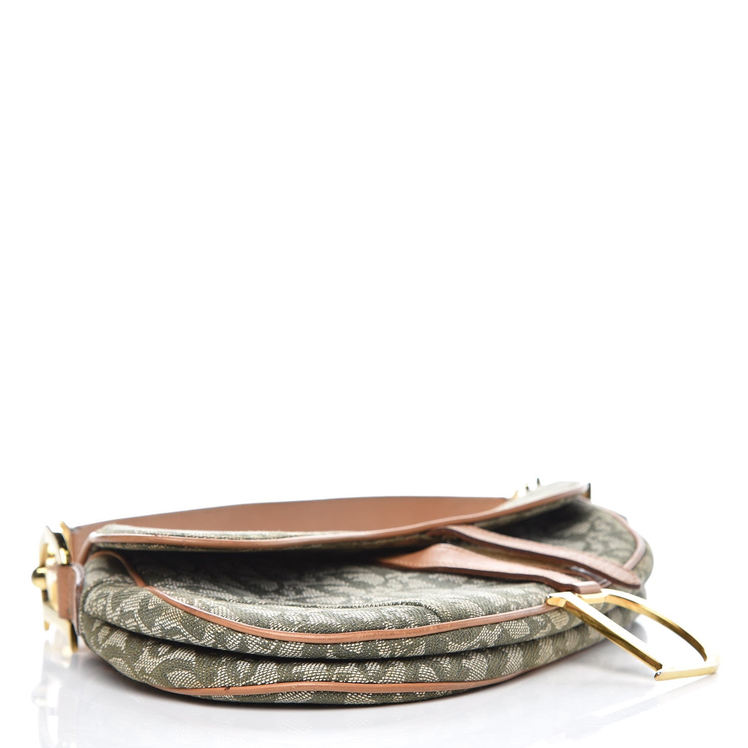 Christian Dior Monogram Saddle Bag Green 4 of 11