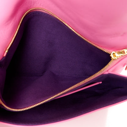 Louis Vuitton Lambskin Embossed Monogram Vuittamins Pochette Coussin Rose Violet 6 of 10