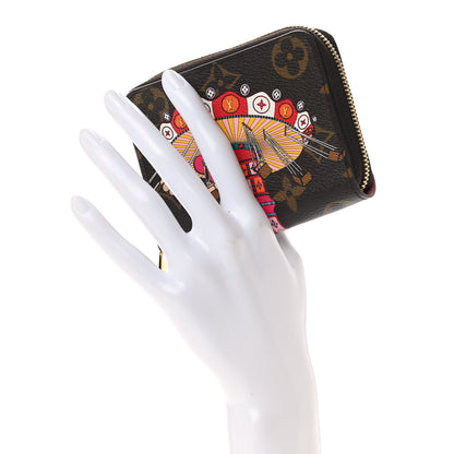 Louis Vuitton Monogram 2020 Christmas Animation Swing Ride Zippy Coin Purse Pink Poppy 2 of 8