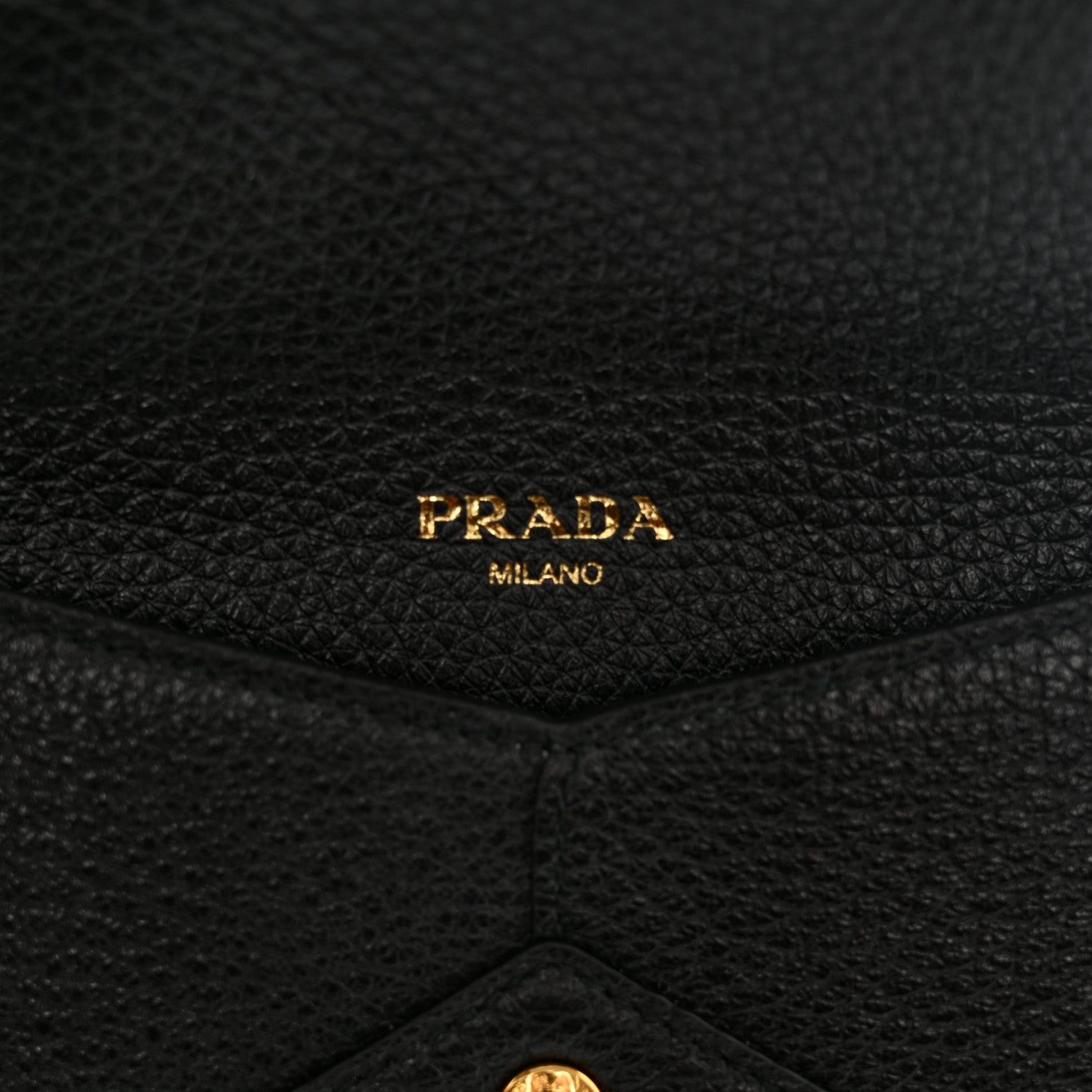 Prada Vitello Daino Envelope Wallet Black 6 of 10