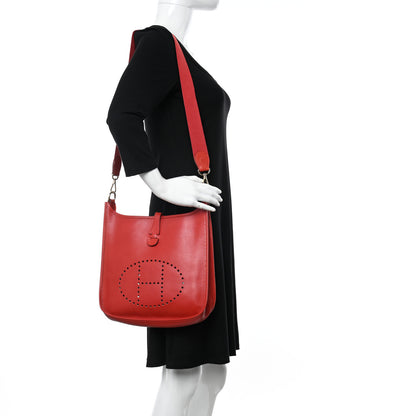 Hermes Courchevel Evelyne PM Rouge Vif 2 of 17
