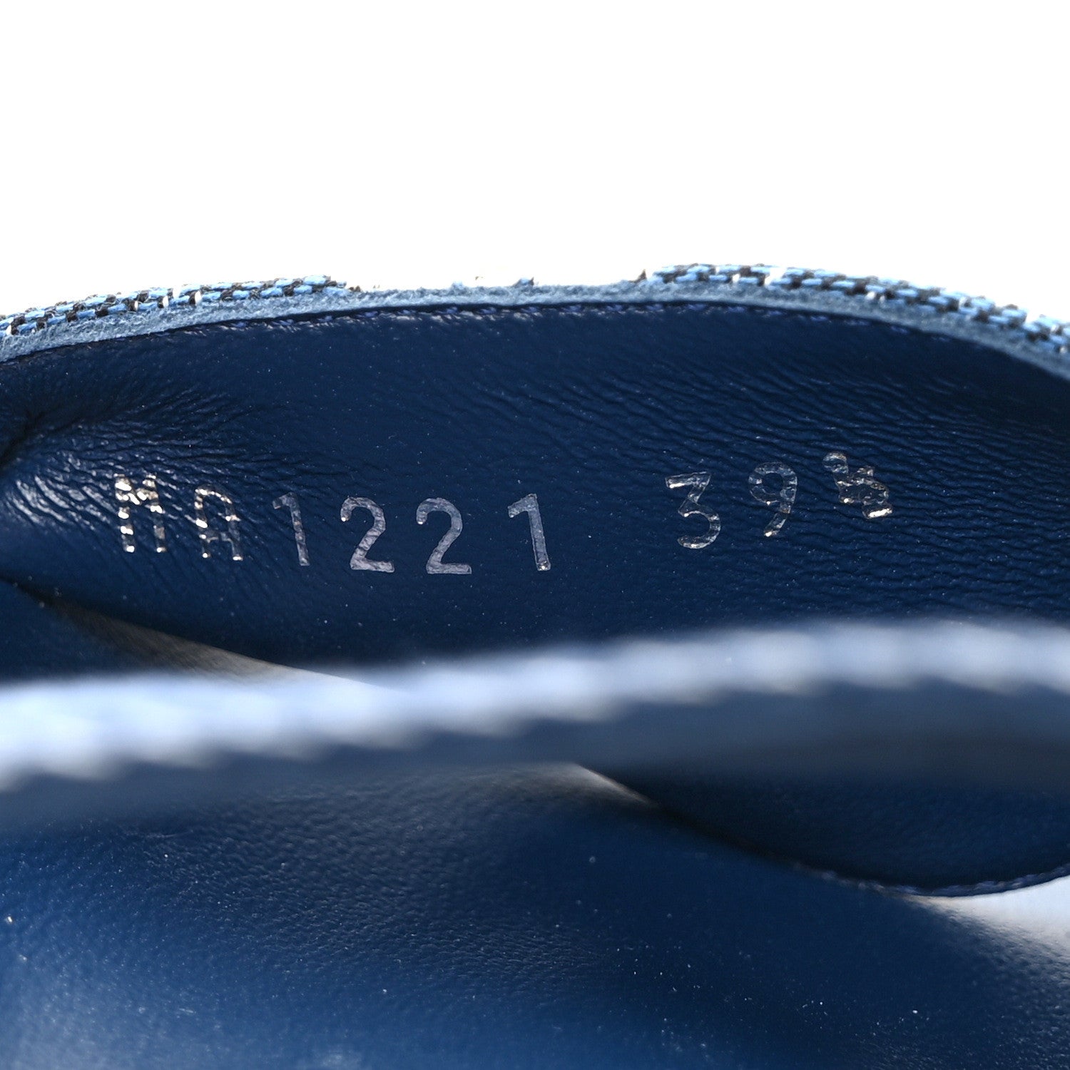 Louis Vuitton Monogram Denim Paseo Flat Comfort Sandals 39.5 Navy Blue 8 of 8